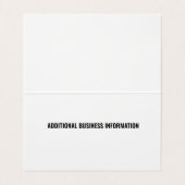 Modernes Berufliches klassisches Lila Rosa Stilvol Visitenkarten (Innenseite Aufgefaltet)