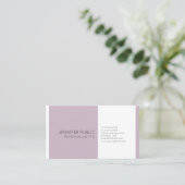 Modernes, Berufliches kreatives Chic Schlicht Eleg Visitenkarte (Stehend Vorderseite)