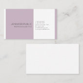 Modernes, Berufliches kreatives Chic Schlicht Eleg Visitenkarte (Vorne/Hinten)