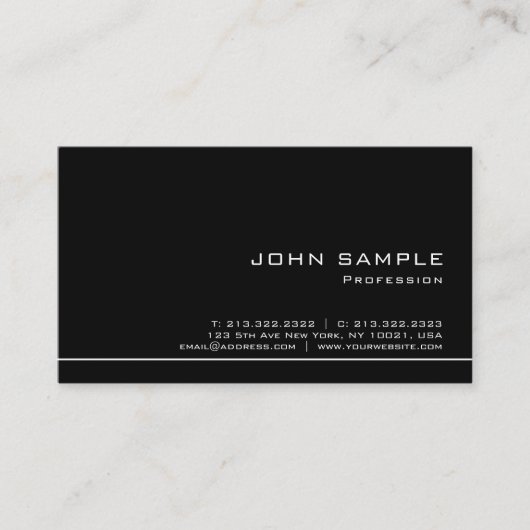Modernes berufliches kreatives elegantes visitenkarte (Vorderseite)