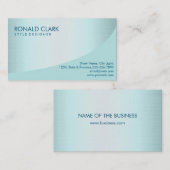 Modernes Berufliches Linen Visitenkarte (Vorne/Hinten)