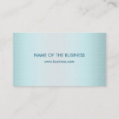 Modernes Berufliches Linen Visitenkarte (Rückseite)