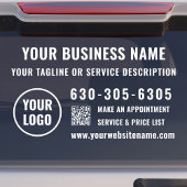 Modernes Berufliches Logo Geschäftsname QR Code Au Fensteraufkleber