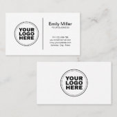 Modernes Berufliches Logo Visitenkarte (Vorne/Hinten)