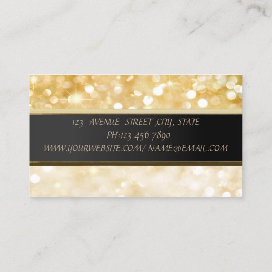 Modernes Berufliches Lotus Bokeh Visitenkarte (Rückseite)