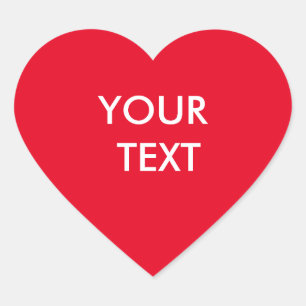 Modernes Berufliches Markenzeichen Rot Herz-Aufkleber