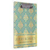 Modernes Berufliches Metallisches Zyangold Klemmbrett (Rechts)