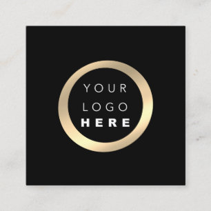 Modernes Berufliches Minimal-Logo VIP Elegant Quadratische Visitenkarte