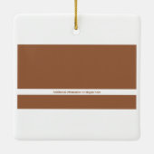 Modernes Berufliches Minimaldesign | Braun und Wei Keramikornament (Rückseite)