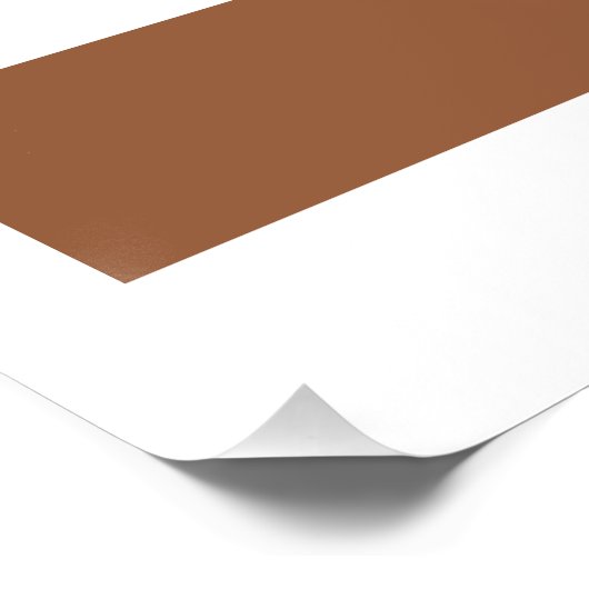 Modernes Berufliches Minimaldesign | Braun und Wei Poster (Ecke)