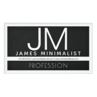 Modernes Berufliches Minimaldesign | Schwarz und W