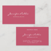 Modernes, Berufliches Minimalistisches Design, Red Visitenkarte (Vorne/Hinten)