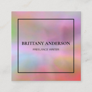 Modernes Berufliches Minimalistisches handgeschrie Quadratische Visitenkarte