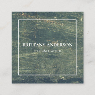 Modernes Berufliches Minimalistisches handgeschrie Quadratische Visitenkarte