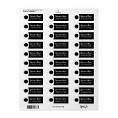 Modernes Berufliches Minimalistisches Rücksendesie (Vorne)