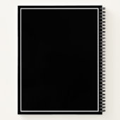 Modernes Berufliches Minimalunternehmen Notizblock (Rückseite)