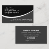 Modernes berufliches Monogramm Visitenkarte (Vorne/Hinten)