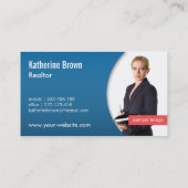 Modernes berufliches Monogramm-wirklicher Visitenkarte (Rückseite)