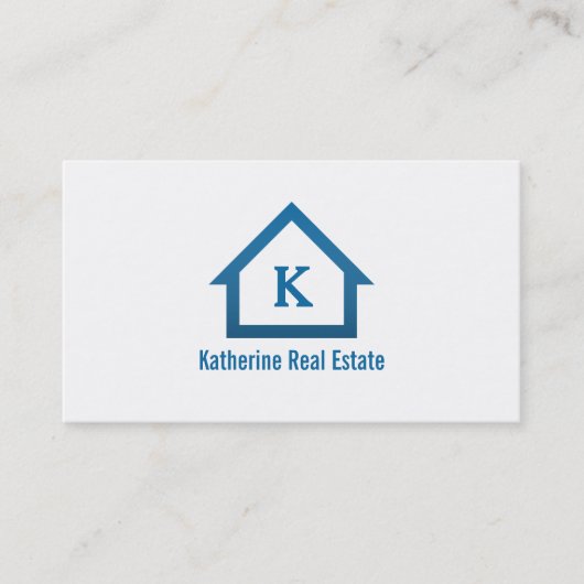 Modernes berufliches Monogramm-wirklicher Visitenkarte (Vorderseite)