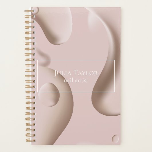 Modernes Berufliches Nagelkunstgeschäft Planer (Vorderseite)