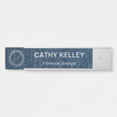 Modernes Berufliches Namens- und Logo-Büroschild Türschild (Vorderseite )