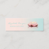 Modernes Berufliches Ombre Lotus Mini Visitenkarte (Vorderseite)