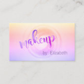 Modernes Berufliches Ombre ,Makeup Artist Visitenkarte (Vorderseite)