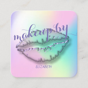 Modernes Berufliches Ombre, Makeup, Lip Quadratische Visitenkarte