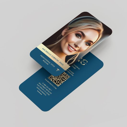 Modernes Berufliches Personal Branding Regal Blue Visitenkarte