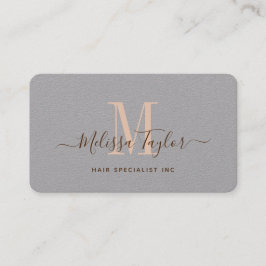 Modernes Berufliches Premium Grau- und Braun-Foto Visitenkarte