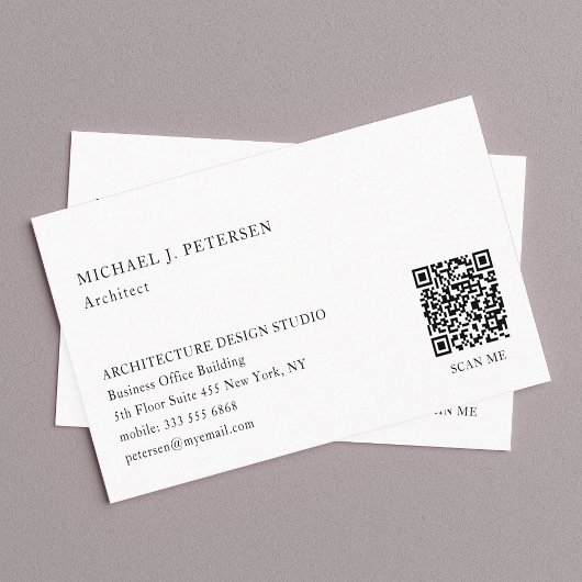 Modernes berufliches QR-CODE-Muster Visitenkarte