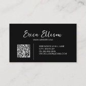 Modernes Berufliches QR-Foto für Unternehmen Visitenkarte (Rückseite)