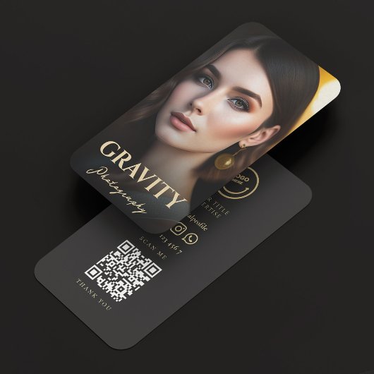 Modernes Berufliches QR-Logo für Freiberufliche Fo Visitenkarte