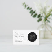 Modernes Berufliches QR-Logo für Unternehmen Visitenkarte (Stehend Vorderseite)