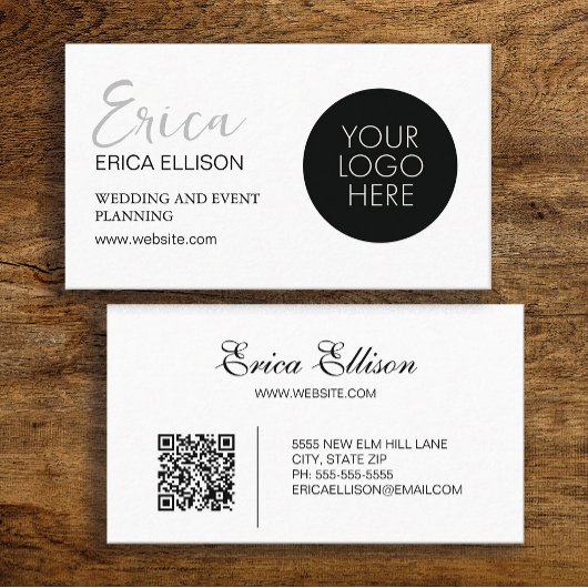 Modernes Berufliches QR-Logo für Unternehmen Visitenkarte