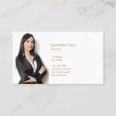 Modernes Berufliches Real Anwesen Beach House Visitenkarte (Rückseite)