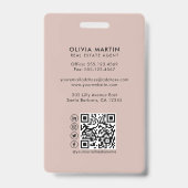 Modernes Berufliches Real Anwesen Foto & Logo Ausweis (Rückseite)