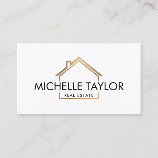 Modernes Berufliches Real Anwesen House Foto Visitenkarte (Vorderseite)