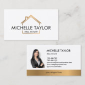 Modernes Berufliches Real Anwesen House Foto Visitenkarte (Vorne/Hinten)