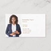 Modernes Berufliches Real Anwesen Mountain Logo Visitenkarte (Rückseite)