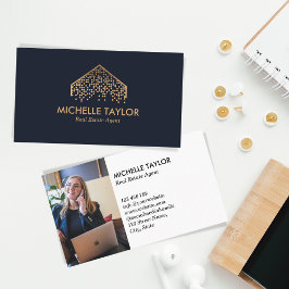 Modernes Berufliches Real Anwesen Realtor Foto Visitenkarte