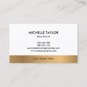 Modernes Berufliches Real Anwesen Script House Bus Visitenkarte (Rückseite)