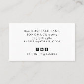 Modernes Berufliches Realtor-Foto Visitenkarte (Rückseite)