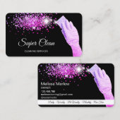 Modernes, Berufliches Reinigungshaus Behaltend Visitenkarte (Vorne/Hinten)