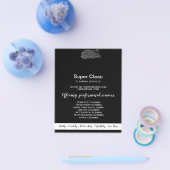 Modernes, Berufliches Reinigungshaus für Dienstmäd Flyer (Einzeln)