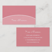 Modernes Berufliches Rosa mit Name Visitenkarte (Vorne/Hinten)