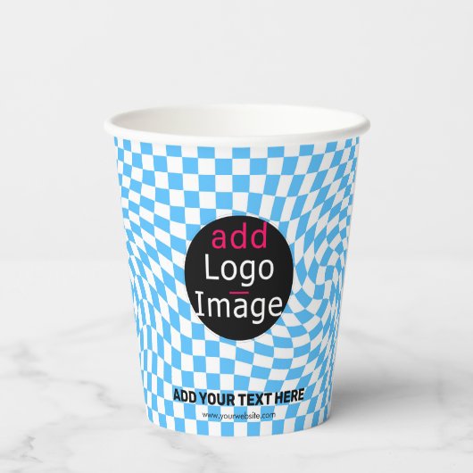 Modernes Berufliches Schachbrett für kundenspezifi Pappbecher (Rückseite)