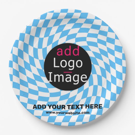 Modernes Berufliches Schachbrett für kundenspezifi Pappteller (Vorderseite)