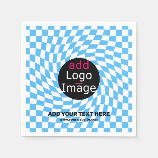 Modernes Berufliches Schachbrett für kundenspezifi Serviette (Vorderseite)