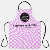 Modernes Berufliches Schachbrett für Unternehmen Schürze (Vorderseite)